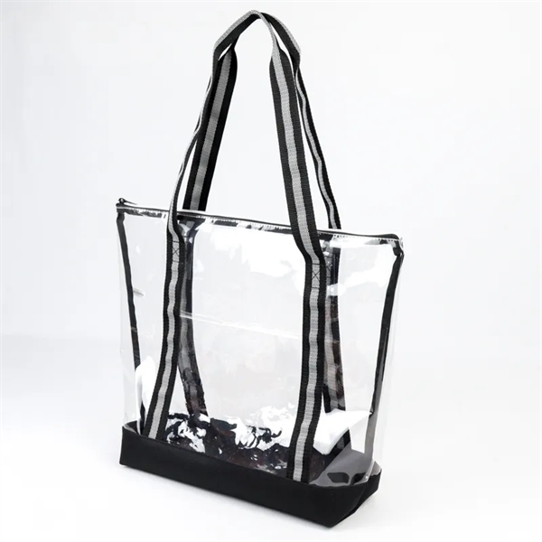 Clear Grocery Tote. Material: 25C TPU, 600D Polyester Eco Friendly, Recyclable,... from ASI 36558 Aprons, Etc.