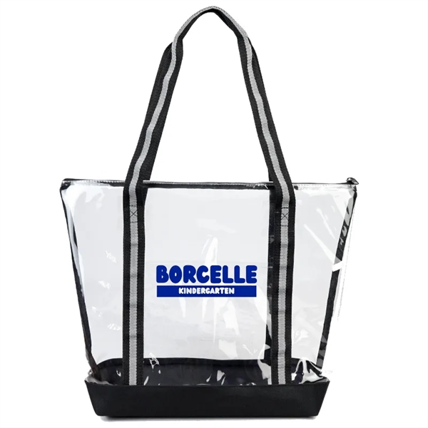 Clear Grocery Tote. Material: 25C TPU, 600D Polyester Eco Friendly, Recyclable,... from ASI 36558 Aprons, Etc.