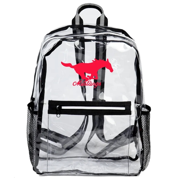Clear backpack. Material: 25C TPU, 600D Polyester Eco Friendly, Recyclable, Biodegradable,... from ASI 36558 Aprons, Etc.