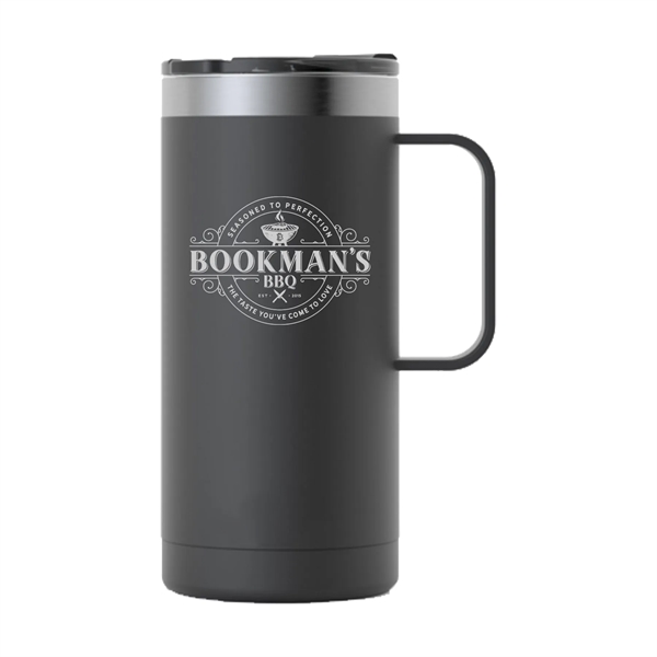 RTIC double-wall stainless steel 16 ounce travel mug with flip-top lid... from ASI 74601 Calico