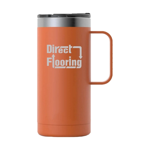 RTIC double-wall stainless steel 16 ounce travel mug with flip-top lid... from ASI 74601 Calico