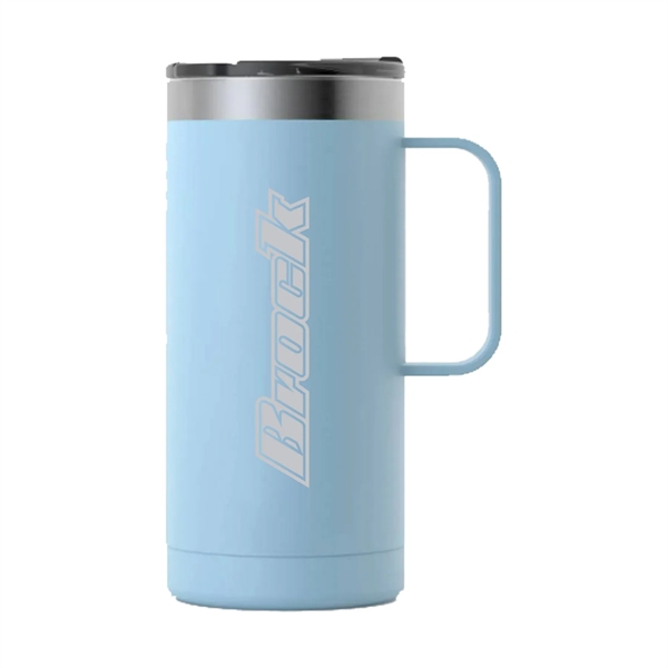 RTIC double-wall stainless steel 16 ounce travel mug with flip-top lid... from ASI 74601 Calico