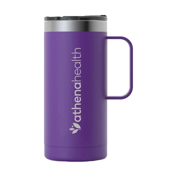 RTIC double-wall stainless steel 16 ounce travel mug with flip-top lid... from ASI 74601 Calico