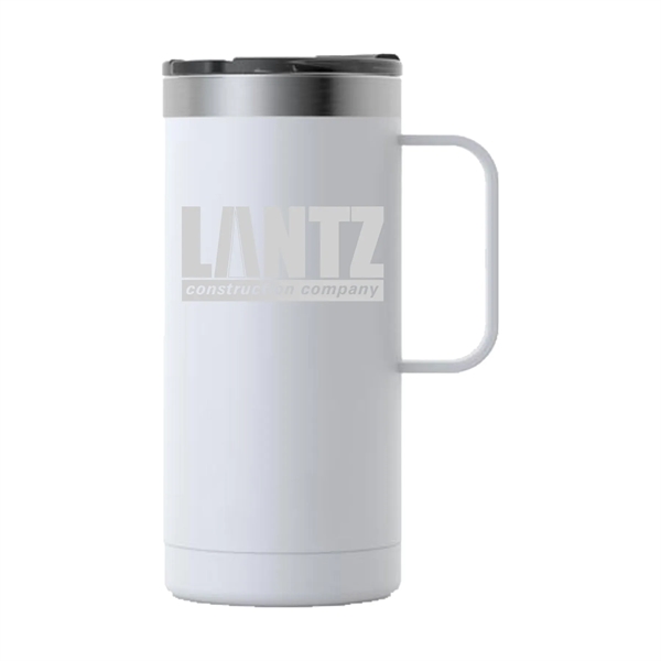 RTIC double-wall stainless steel 16 ounce travel mug with flip-top lid... from ASI 74601 Calico