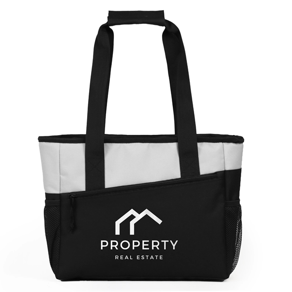 INSULATED TOTE BAG COOLER. Material: 600D/PVC/PEVA Insolated lining/4MMEPE. Available in Royal... from ASI 36558 Aprons, Etc.