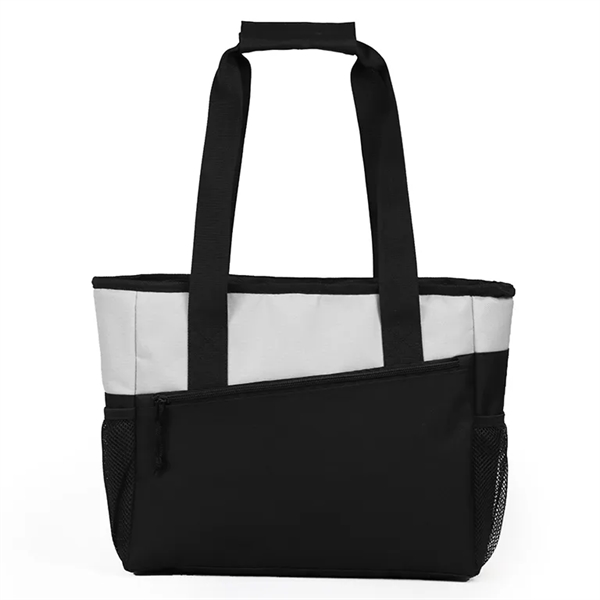 INSULATED TOTE BAG COOLER. Material: 600D/PVC/PEVA Insolated lining/4MMEPE. Available in Royal... from ASI 36558 Aprons, Etc.