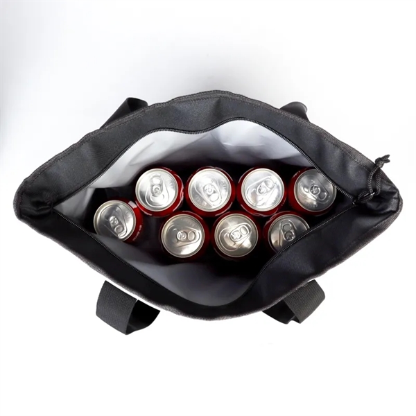 INSULATED TOTE BAG COOLER. Material: 600D/PVC/PEVA Insolated lining/4MMEPE. Available in Royal... from ASI 36558 Aprons, Etc.