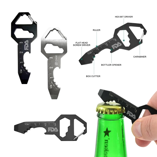 Multifunctional Bottle Opener Keychain... from ASI 31517 Admart Products