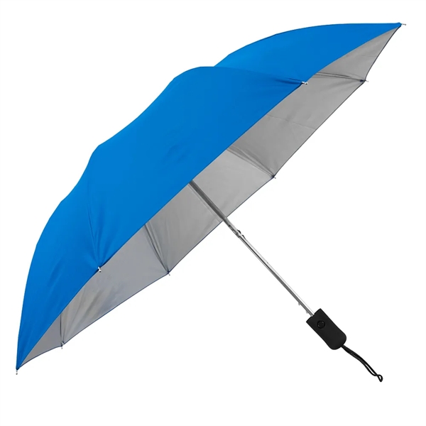 Auto-open UV folding umbrella with UPF50 protection. Measures 15" when folded.... from ASI 89955 StrombergBrand / Stromberg Brand Stromberg