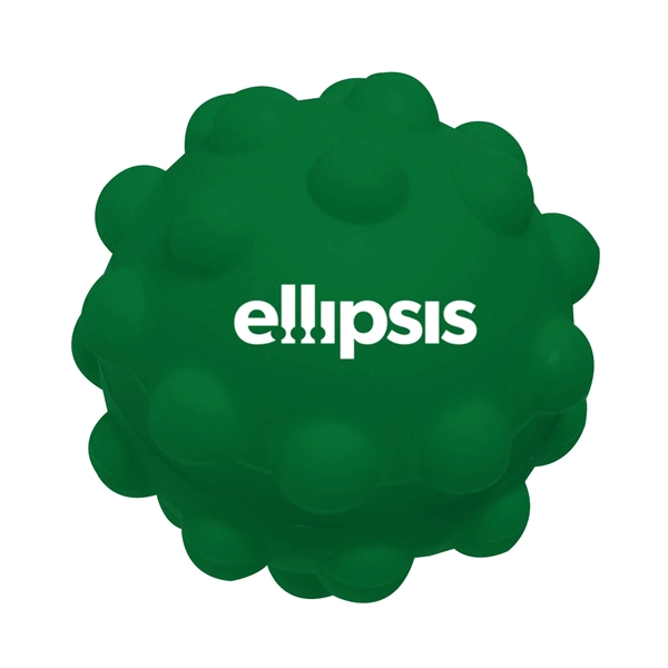 2.5" x 2.5" x 2.5" Push Pop silicone fidget ball with... from ASI 63549 Jornik Manufacturing Corp