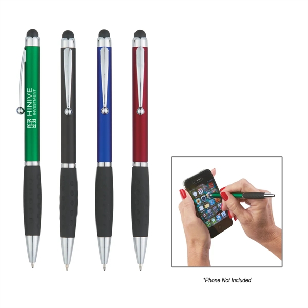 Provence Pen With Stylus has a rubber grip for writing comfort... from ASI 61125 Hit Promotional Products / Hit®