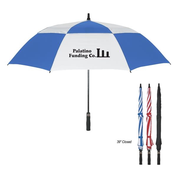 Vented, windproof 58" arc umbrella... from ASI 61125 Hit Promotional Products / Hit®