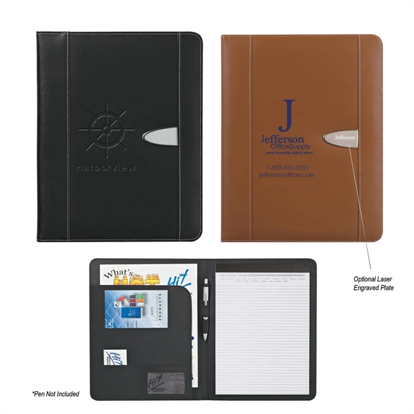 Bonded leather 8 1/2" x 11" portfolio.... from ASI 61125 Hit Promotional Products / Hit®