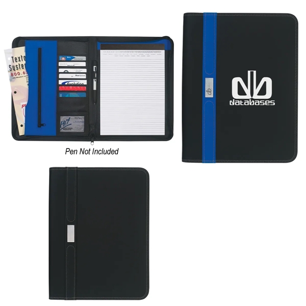 Zippered portfolio with 30 page writing pad.... from ASI 61125 Hit Promotional Products / Hit®