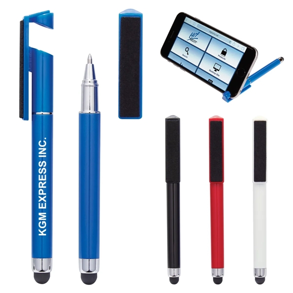 Stylus Pen with Phone Stand and Screen Cleaner... from ASI 61125 Hit Promotional Products / Hit®