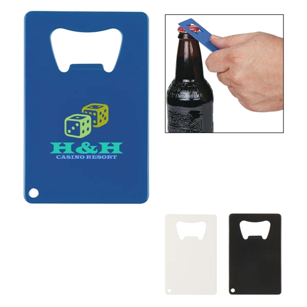 Credit Card Shaped Bottle Opener Lightweight Metal Bottle Opener Flat Shape... from ASI 61125 Hit Promotional Products / Hit®