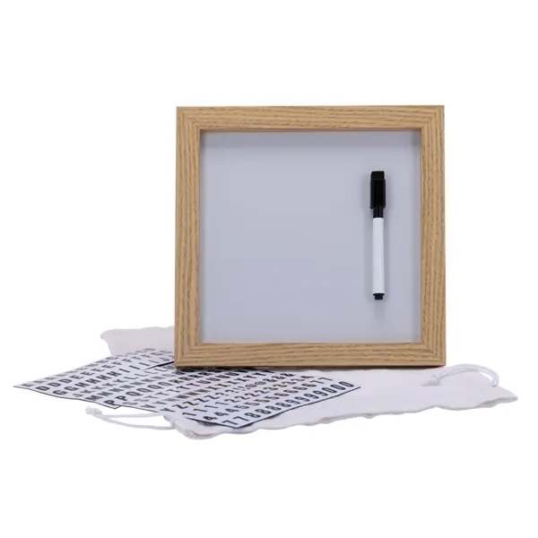 Magnetic Letter White Board with Wood Frame.... from ASI 88060 Snugz/USA Inc