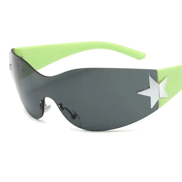 UV400 fashion rimless sunglasses + 1 color silkscreen imprint on 1... from ASI 37218 Athena Promo (tm)