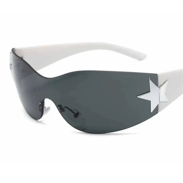 UV400 fashion rimless sunglasses + 1 color silkscreen imprint on 1... from ASI 37218 Athena Promo (tm)
