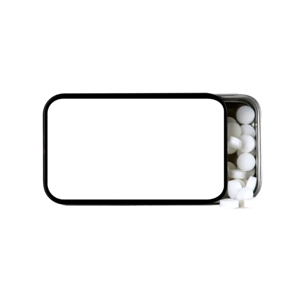 Sliding mint tin, 0.56oz. containing 16grams / 80pcs mints per tin... from ASI 37218 Athena Promo (tm)