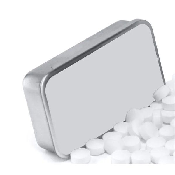 Sliding mint tin, 0.56oz. containing 16grams / 80pcs mints per tin... from ASI 37218 Athena Promo (tm)