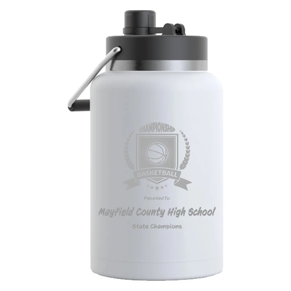 RTIC half gallon insulated stainless steel jug with spill-proof lid, wide... from ASI 74601 Calico