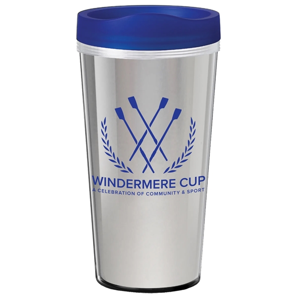 16 oz. Travel mug with metallic foil insert. Made in the... from ASI 80060 VisionUSA