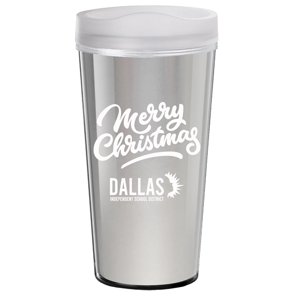 16 oz. Travel mug with metallic foil insert. Made in the... from ASI 80060 VisionUSA