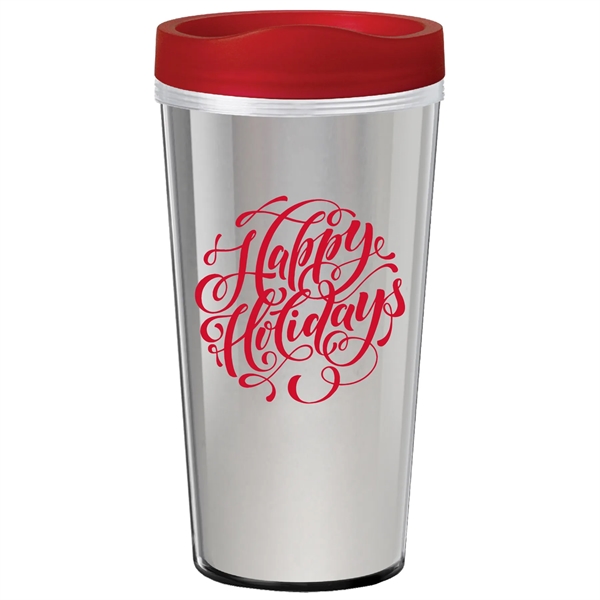 16 oz. Travel mug with metallic foil insert. Made in the... from ASI 80060 VisionUSA