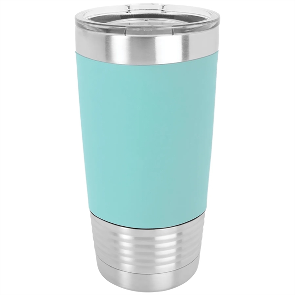Laser-engraved insulated 20 oz. tumbler with Silicone Grip... from ASI 45795 Colorguppy Printing