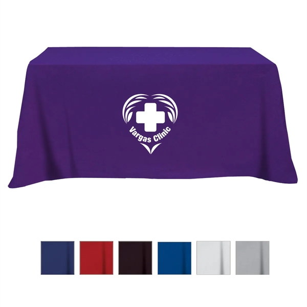 4-sied flat table cover for 6' tables with rolled hem and... from ASI 61125 Hit Promotional Products / Hit®