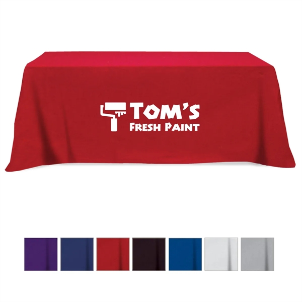 Poly/cotton 3-sided table cover... from ASI 61125 Hit Promotional Products / Hit®