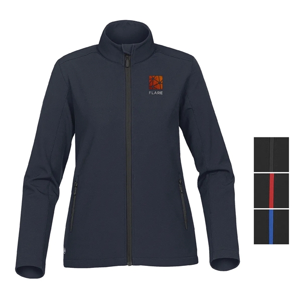Women's softshell jacket with zippered brushed tricot pockets and chin saver.... from ASI 61125 Hit Promotional Products / Hit®