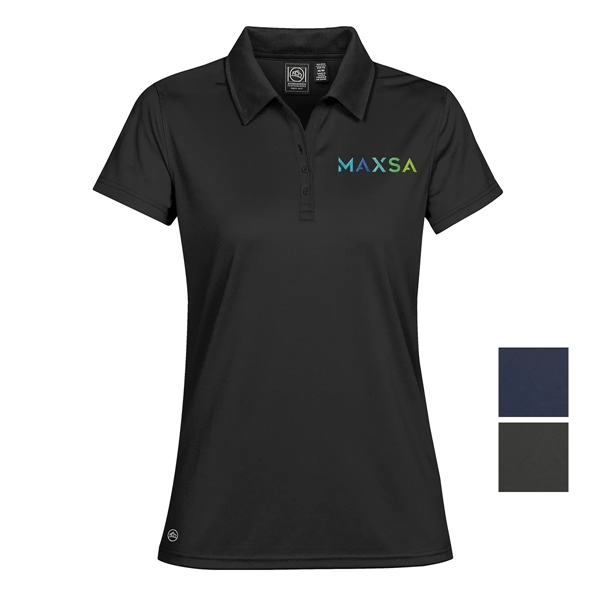 Women's polo with moisture-wicking and snag-resistant fabric, a UPF rating of... from ASI 61125 Hit Promotional Products
