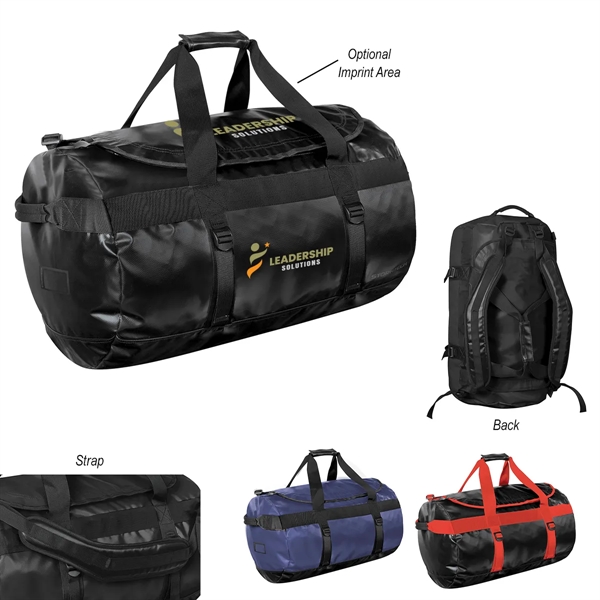 Gear bag with waterproof fabric, fully adjustable padded shoulder straps, zip... from ASI 61125 Hit Promotional Products / Hit®