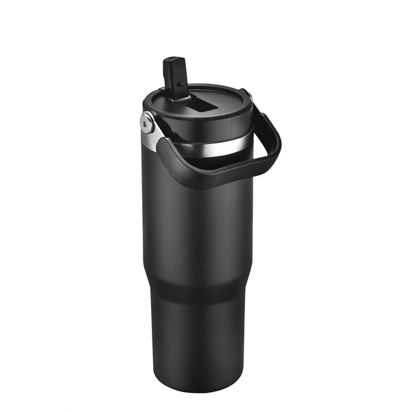 30 oz. Vacuum Sealed Travel Tumbler with powdered finish and flip... from ASI 68190 Lungsal / Lungsal