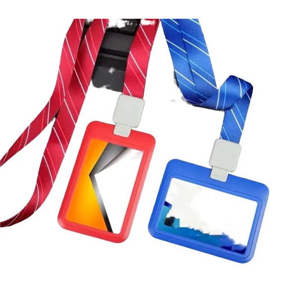 PVC Leather Card Badge Wallet with Lanyard - Style 2 plus... from ASI 37218 Athena Promo (tm)
