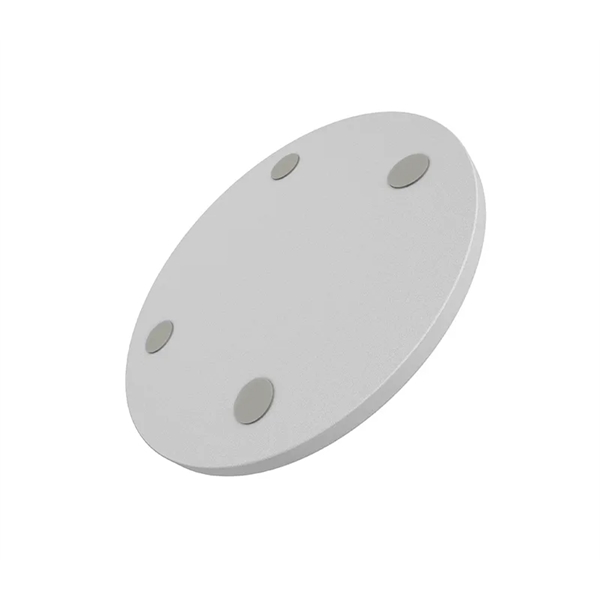 QI enabled bamboo wireless charger pad plus 1c1p silkscreen... from ASI 37218 Athena Promo (tm)