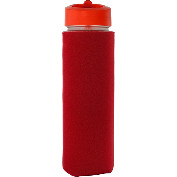 Pop Up 22 oz. Frosted Glass Sleeve Bottle... from ASI 30208 A P Specialties / AP Specialties