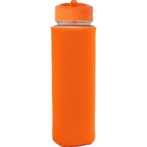 Pop Up 22 oz. Frosted Glass Sleeve Bottle... from ASI 30208 A P Specialties / AP Specialties