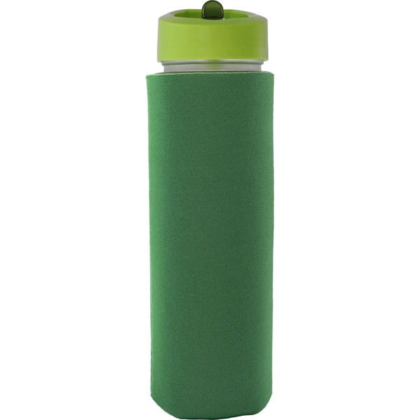Pop Up 22 oz. Frosted Glass Sleeve Bottle... from ASI 30208 A P Specialties / AP Specialties