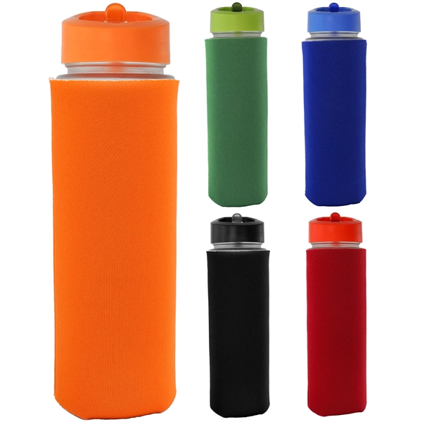 Pop Up 22 oz. Frosted Glass Sleeve Bottle... from ASI 30208 A P Specialties / AP Specialties