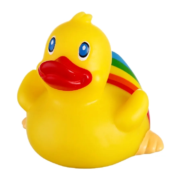 Rubber Rainbow Tail Classic Duck, balanced and weighted for floating.... from ASI 31977 Adline Industries Inc