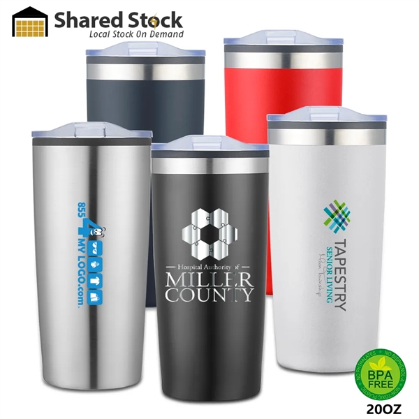 The Thompson 20oz Stainless Steel Tumbler retains the temperature of your... from ASI 90154 Sunjoy Group Inc