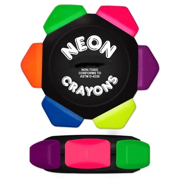 Six Color Neon Crayon Wheel... from ASI 67675 Liqui-Mark Corp
