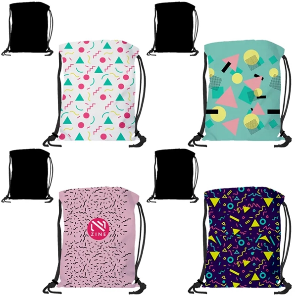 Super Drawstring Backpack - Full Color + High Quality Promo Bag... from ASI 67557 LimeLight Ent