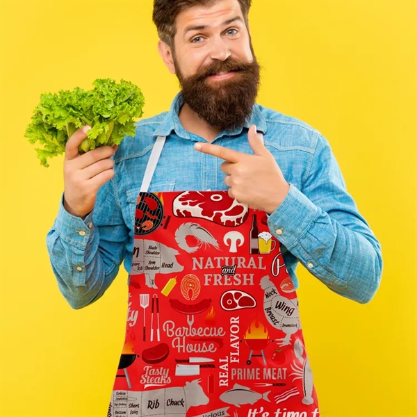 Durable, lightweight apron with full-color customization-perfect for restaurants, events, and personalized... from ASI 67557 LimeLight Ent