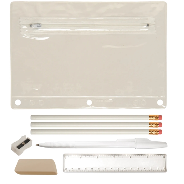 6 1/4 " x 9 1/4 " translucent zippered vinyl pouch... from ASI 52840 Evans Manufacturing