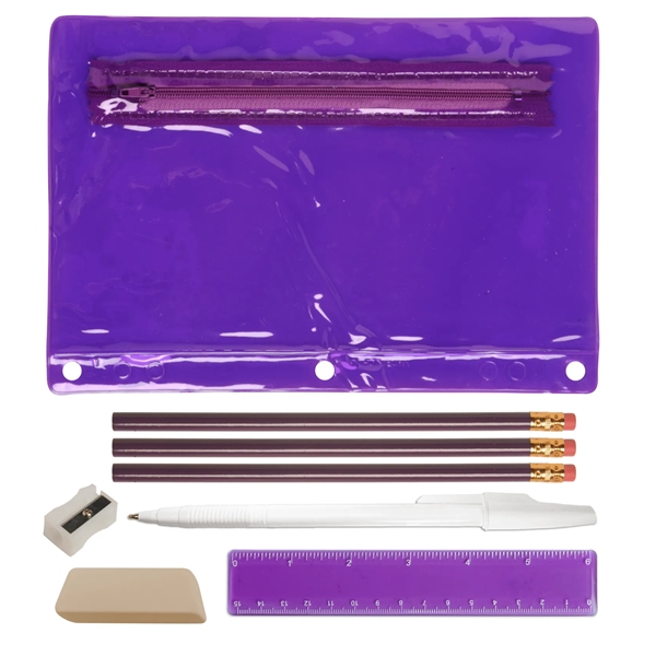 6 1/4 " x 9 1/4 " translucent zippered vinyl pouch... from ASI 52840 Evans Manufacturing