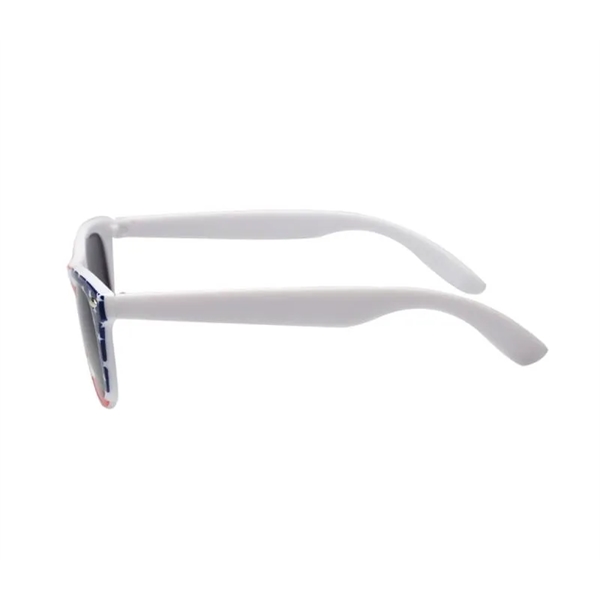 Vintage American flag design sunglasses plus free 1 color silkscreen imprint... from ASI 37218 Athena Promo (tm)